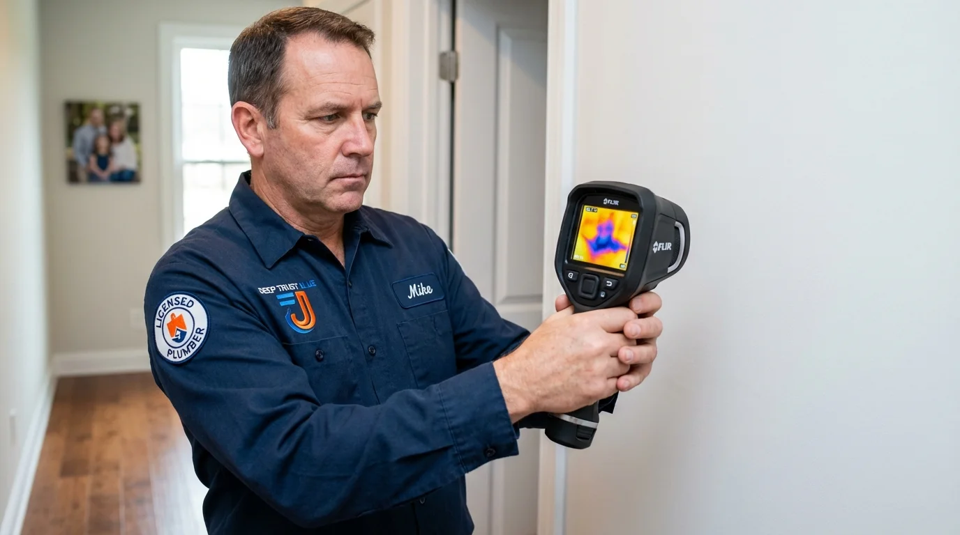 Thermal imaging leak detection by Johns Plumbing LLC in Costa Mesa